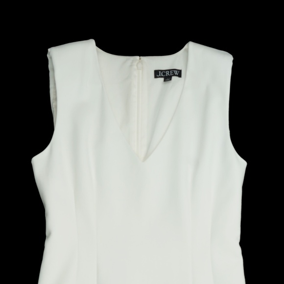 JCREW Size 2 Interview Dress in Four-Season Stretch - White $148 BY914 - Picture 3 of 4